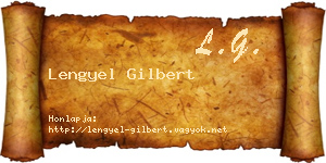 Lengyel Gilbert névjegykártya