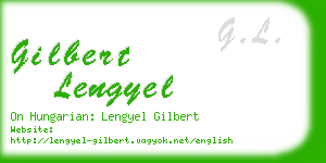 gilbert lengyel business card